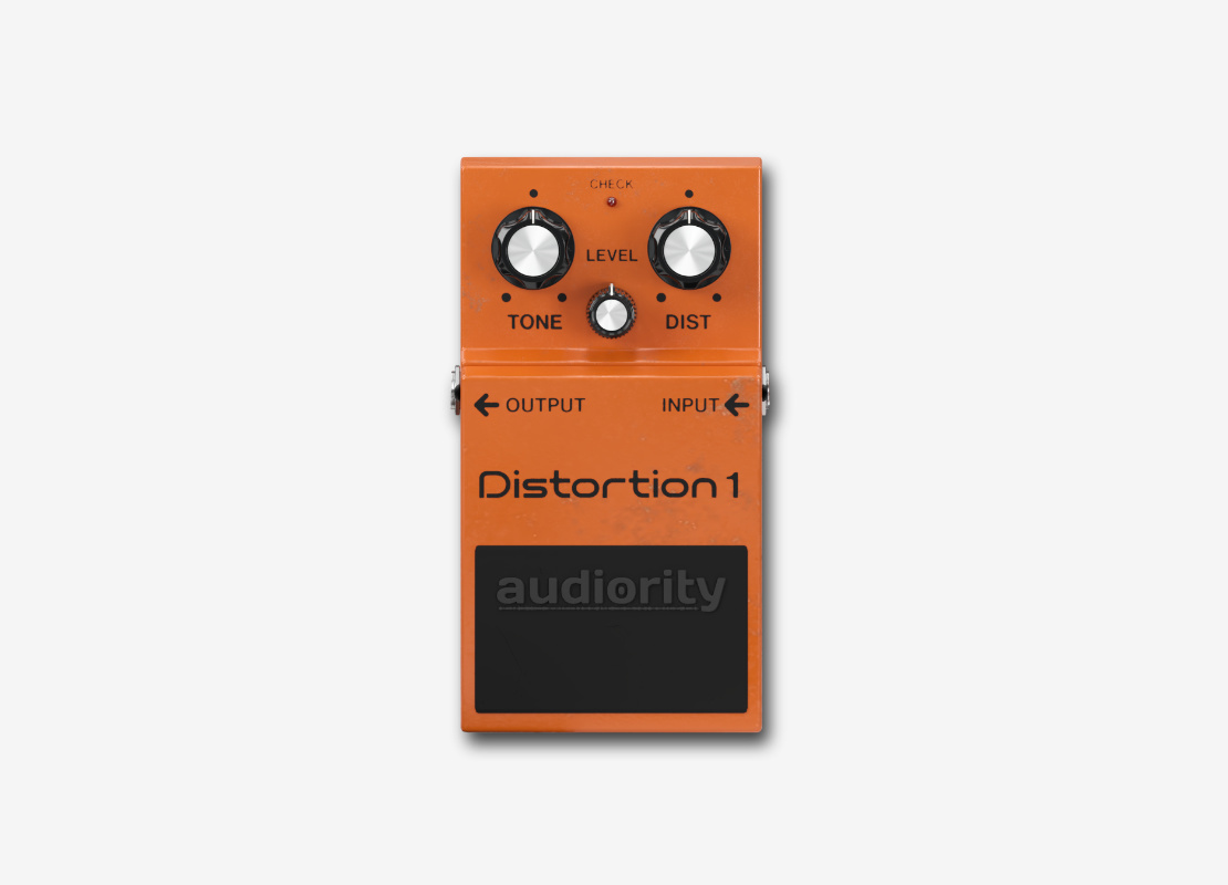 Distortion 1 - Vintage Fuzz Pedal Plugin (AAX, AU, CLAP, VST3)